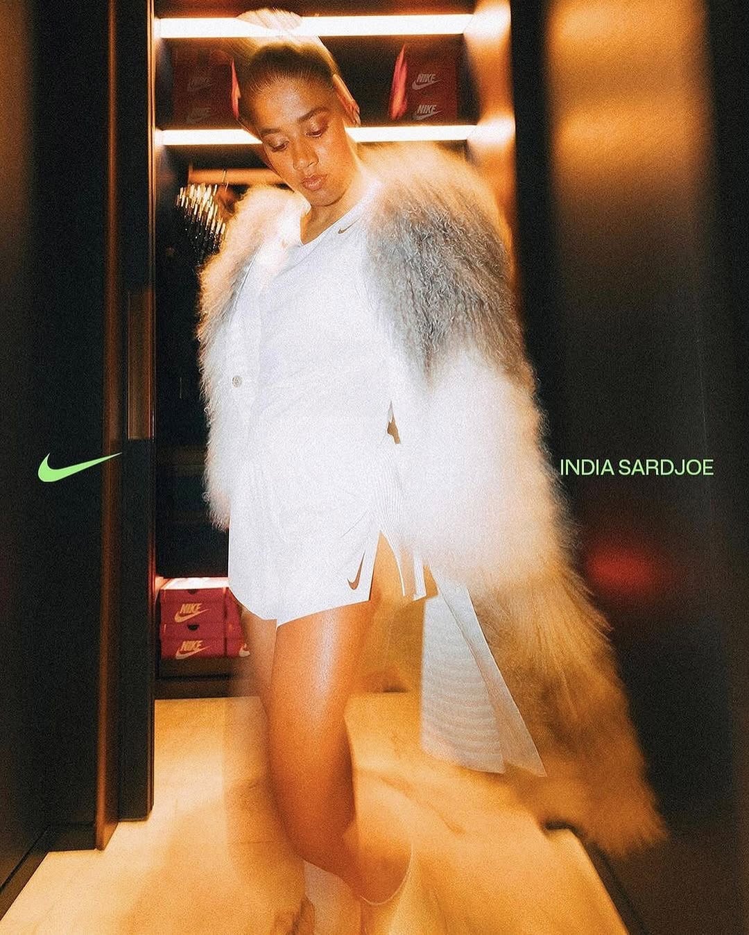 Mise en beauté de la danseuse de Hiphop India Sardjoe pour Vogue world x Nike Women